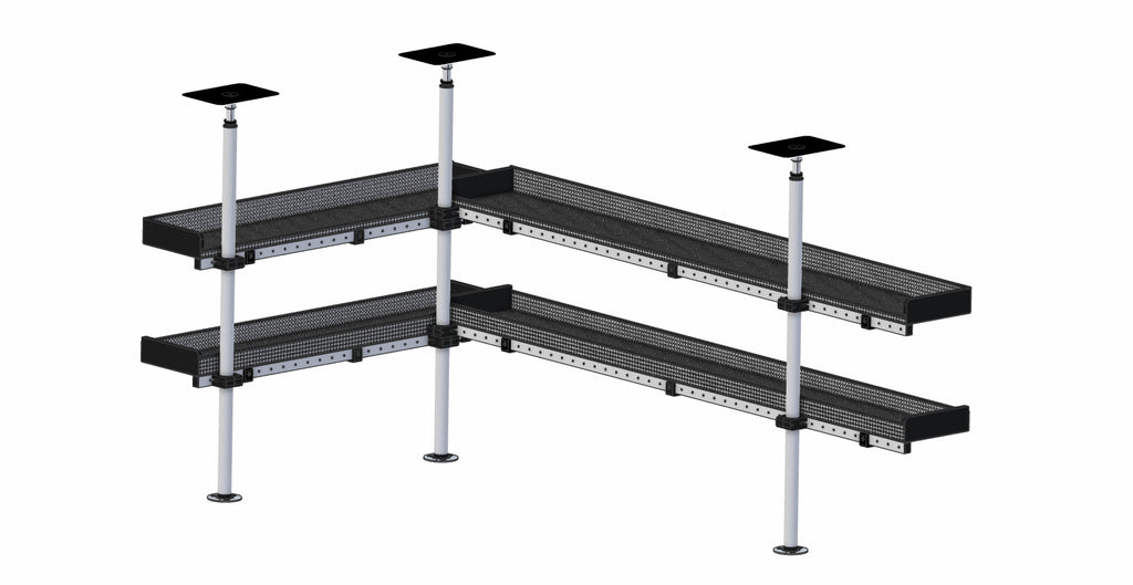 MAXI Two Shelf System L-Shaped Van Racking Kit | L 2500 x D 310mm Near ...